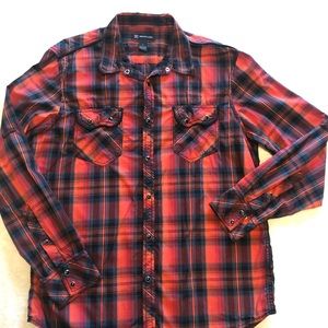 INC western inspired button-up